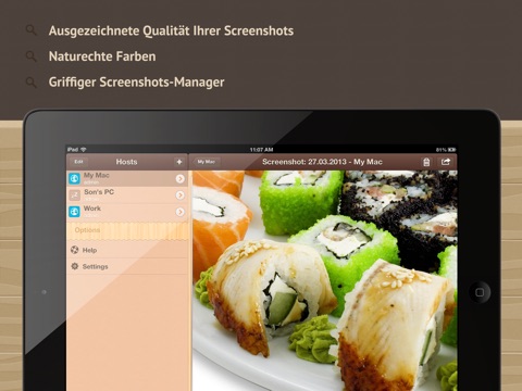 Screenshoter HD - capture screen of the remote Mac and PC screenshot 3