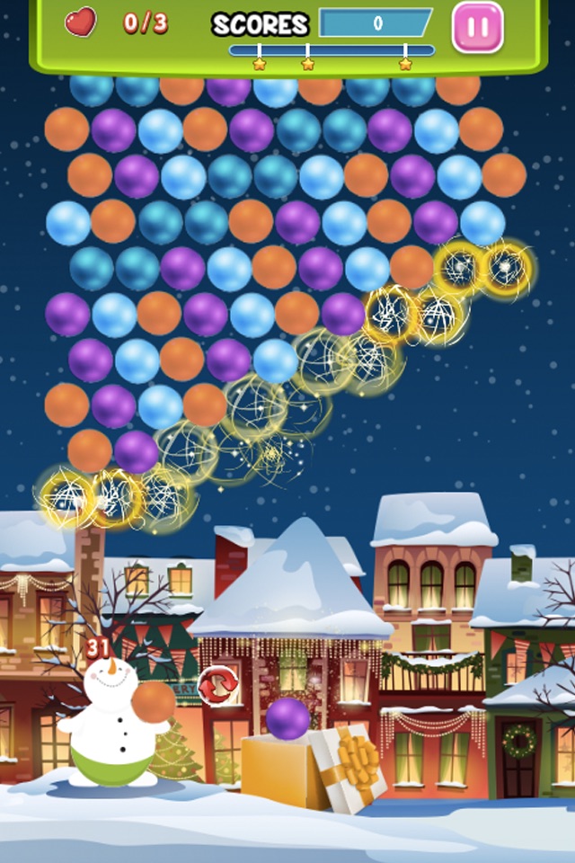 Winter Wonders Deluxe - New Bubble Shooter Mania Free Puzzle screenshot 4