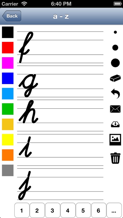 Handwriting worksheets for children: Learn to write the letters of the alphabet in script and cursive