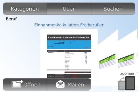 Vorlagen für Numbers screenshot 2