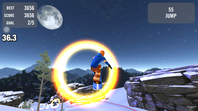 Screenshot from Crazy Snowboard