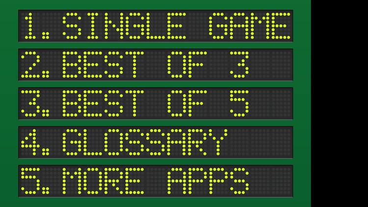 Game Set Match Tennis Scoreboard