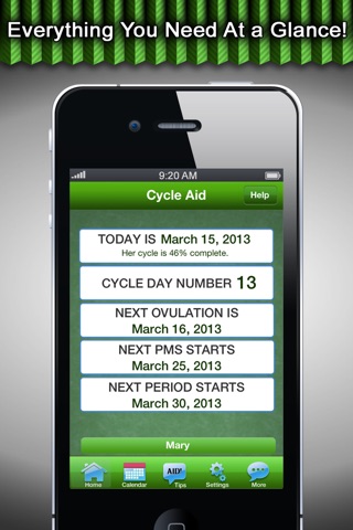 Cycle Aid – Period Tracker & Romantic Ideas for Men screenshot 2