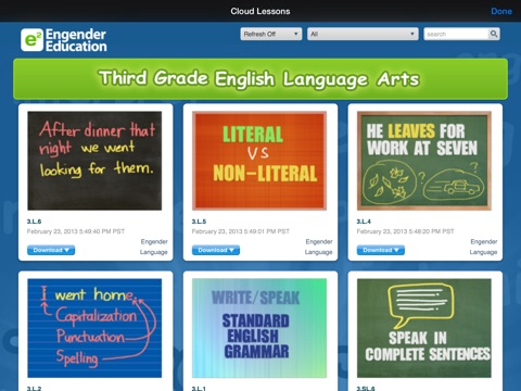English Third Grade - Common Core Curriculum Builder and Lesson Designer for Teachers and Parents screenshot 2