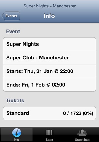 Nutickets Entry System screenshot 3