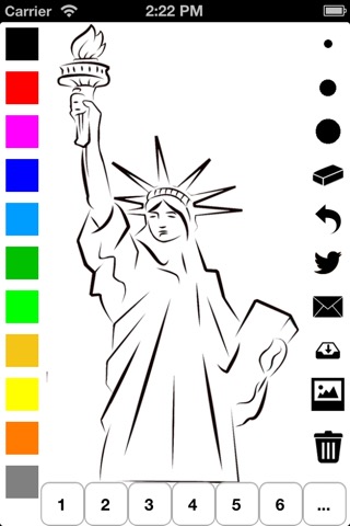 Independence Day Coloring Book for Children: Learn to draw and color icons of the United States of Americaのおすすめ画像2