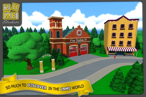 2BME Firefighter : Fun educational cartoon fireman, fire truck and fire safety game (child development for baby, toddler, preschool, kindergarten) screenshot 3