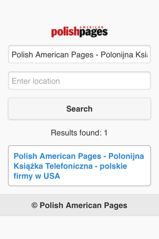 Polish Yellow Pages screenshot 2