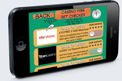 Casino & Sports Free Bet Checker - Tips and Free Bets on all Major Sporting Events and Bonuses on Roulette, Slots and Blackjack screenshot 3