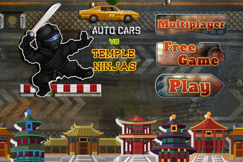 Turbo Cars Vs Temple Ninjas: Speed Racing Game screenshot 2
