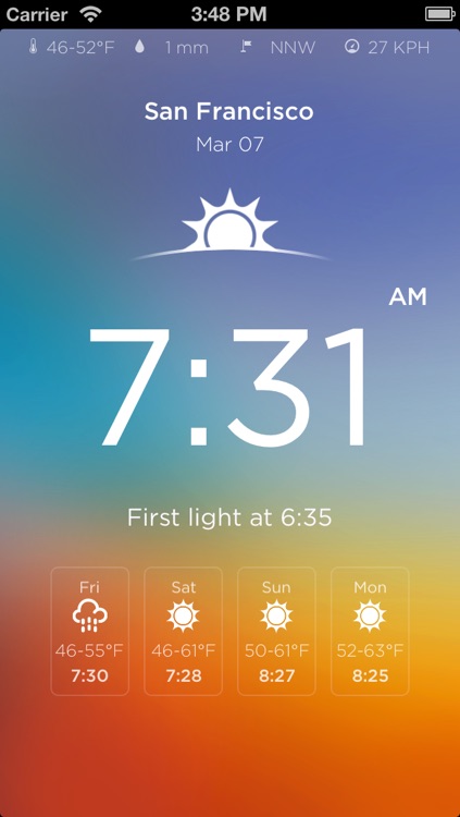 Rise - The Sunrise Sunset Calendar