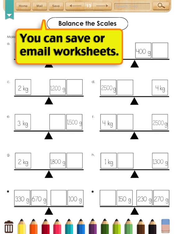 Kids Math-Measurement Worksheets(Grade 3) screenshot-3