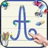 Apprendre les lettres cursives de l'Alphabet en majuscule et minuscule avec les sons en Anglais et en Français - Les bases pour les enfants à l'école maternelle