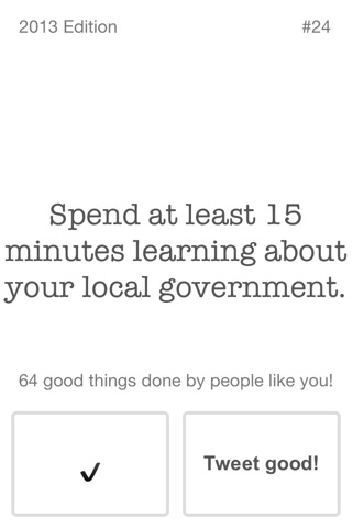 Daily Actionable Good: Insights screenshot 2