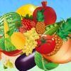 Kids Vegetables and Fruits Flash Cards