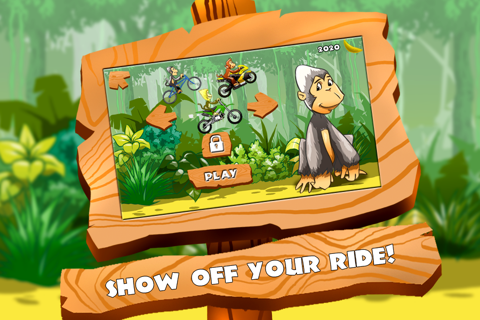 Monkey Bike Race Ball screenshot 2