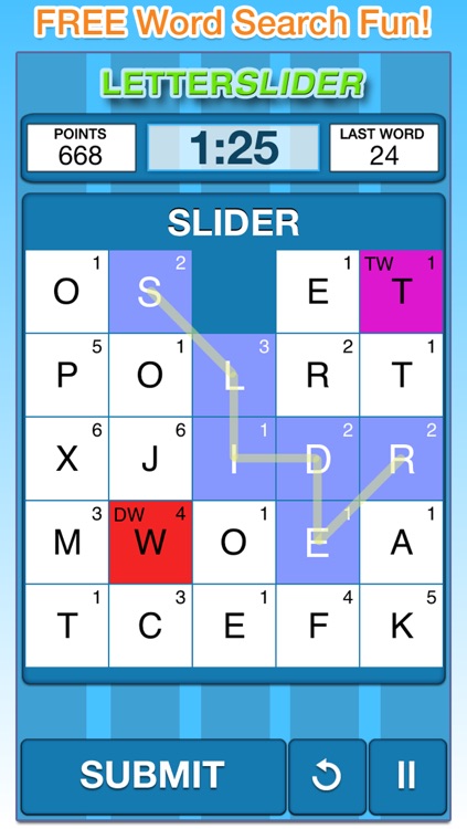 LetterSlider Original Free - The Word Search Slider Puzzle Game to Play with Friends and Family