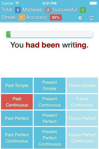 English Tenses - Practice screenshot 3