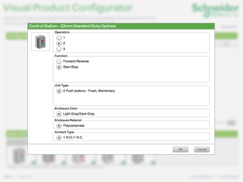 Control Stations Visual Product Configurator screenshot 2