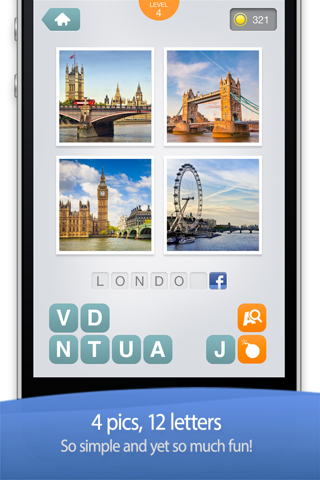 City Pic - Guess the word based on 4 pics of famous landmarks for each city screenshot 2