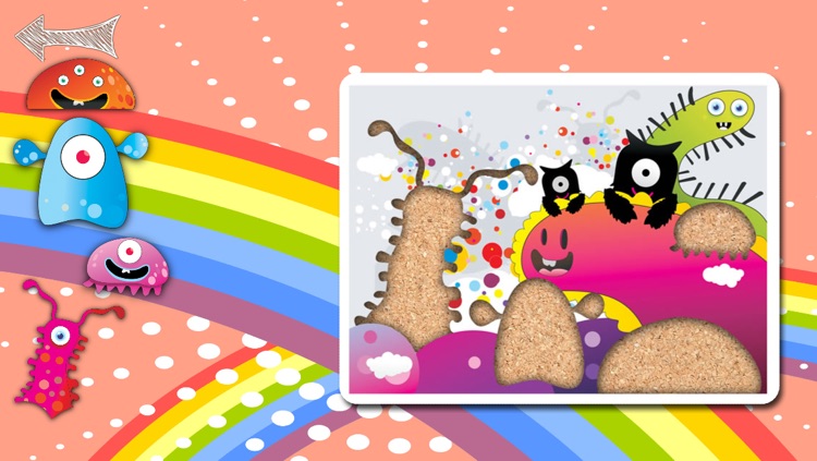 Free Monsters Cartoon Jigsaw Puzzle for toddlers