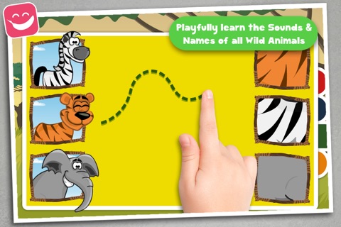 Teach me wild animals safari cartoon screenshot 2