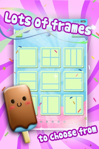 Ice Cream Photo Frame Editor - Insta Collage Edition FREE! screenshot 4