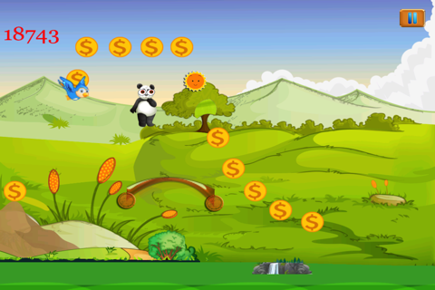 Fat Hungry Panda Bounce Master screenshot 2