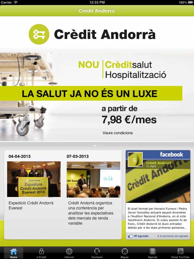 Crèdit Andorrà para iPad(圖1)-速報App