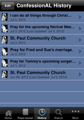 Confession Activity Log – Confession Journal, Global Prayer Requests, Prayer Journal and Historical Repository screenshot 4