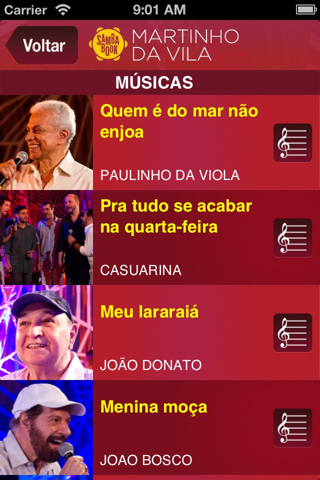 Sambabook Martinho da Vila screenshot 3