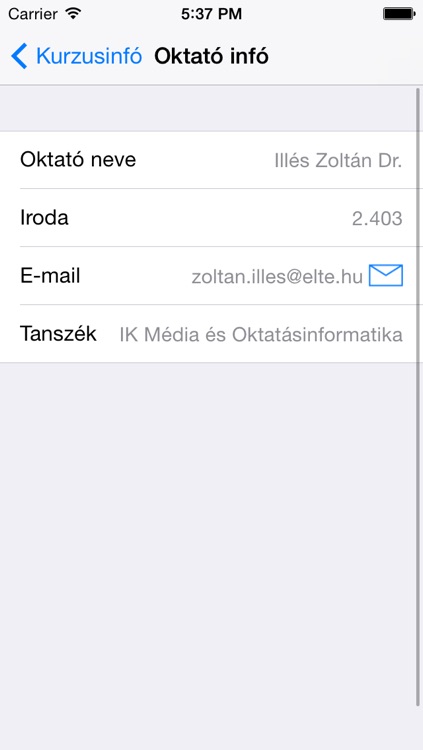 ELTE IK Mobil Tanrend screenshot-3