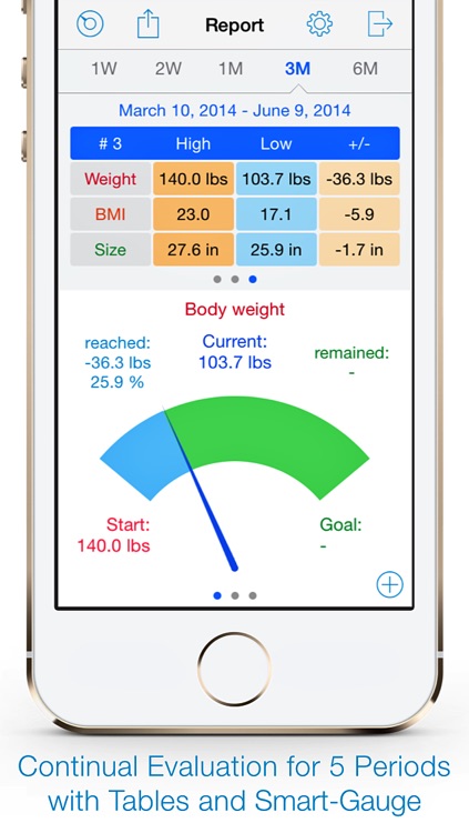 Weight Size Diary free