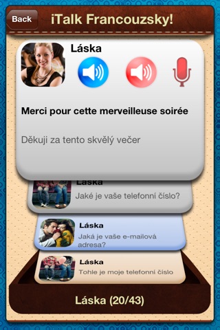 iTalk Francouzsky! konverzace: slovíčka a fráze pro rodilé mluvčí češtiny screenshot 3