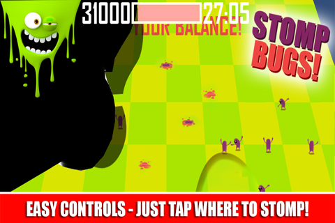 Stomp Bugs! - Squish & Squash the Ant Things With Your Feet Smasher, Don't Step on the White Nails Block screenshot 2