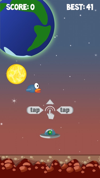 Duckie The Bird: The Flappy Survival: Mars Adventures. Aliens 2 revenge