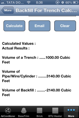 Backfill for Trench Calculator screenshot 3