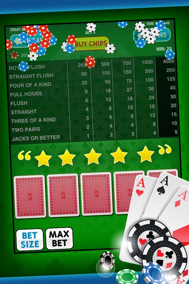 Video Poker Free Game: King of the Cards! for iPad and iPhone Casino Apps screenshot 4