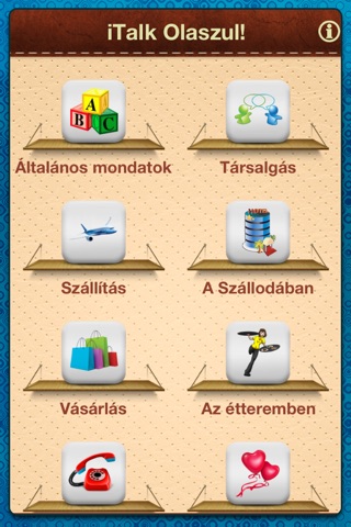 iTalk Olaszul! társalgási szinten: tanulj meg olaszul a hétköznapi kifejezések segítségével screenshot 2