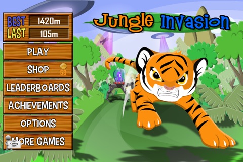 A Jungle Invasion - Angry Aliens Chasing Tiny Tiger screenshot 4