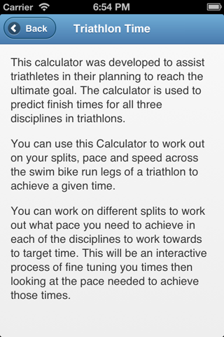 Triathlon Race Calculator screenshot 3