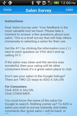 Safe Salon Rating screenshot 3