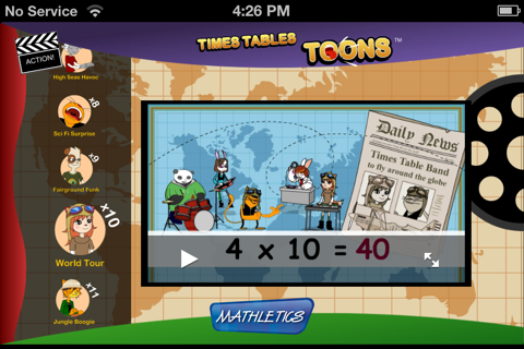 Times Table Toons screenshot 3