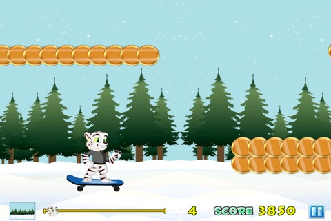 Baby White Tiger Running Dashing Race With Mittens The Super Sonic Cub Free screenshot 2