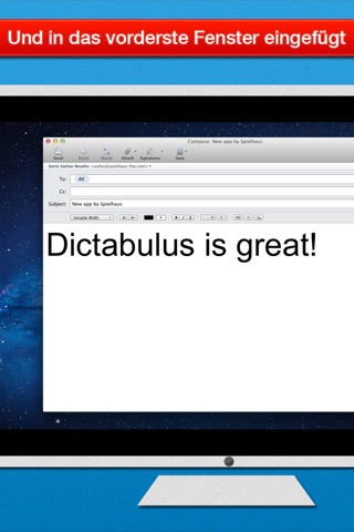 Dictabulus Speech -> Text -> Mac - Dictate Voice Recognition Tool screenshot 4