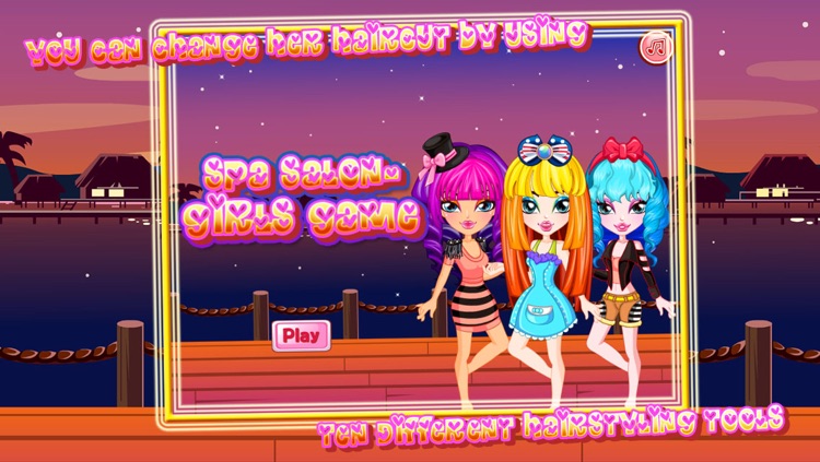 Spa salon-girls game