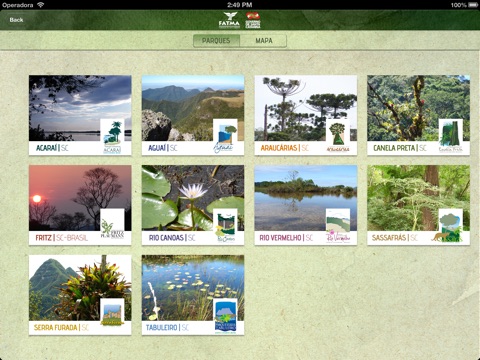 FATMA - Unidades de Conservação SC para iPad screenshot 2