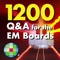 Test your knowledge with 1200 Q&A for the EM Boards app, which includes review questions and answers that mimic the EM in-service residency exam and the EM boards