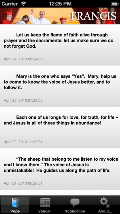 Messages from the Pope - Catolicapp.org