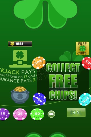 St. Patrick's Day Blackjack screenshot 3